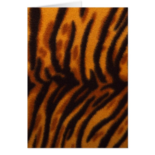 Tiger Cat Ränder Mönster Fred Kärlek Hälsningskort (Framsidan)