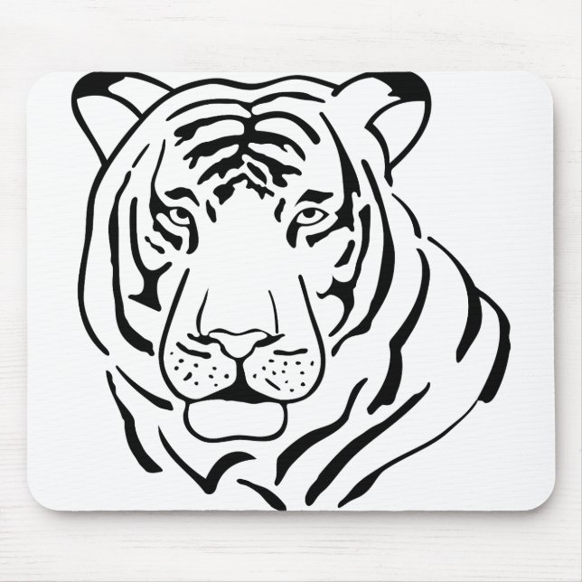 Tiger Cat Vild katt Animal Vector Predator Päls Musmatta (Framsidan)
