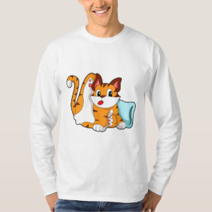 Tiger cat with Pillow T Shirt