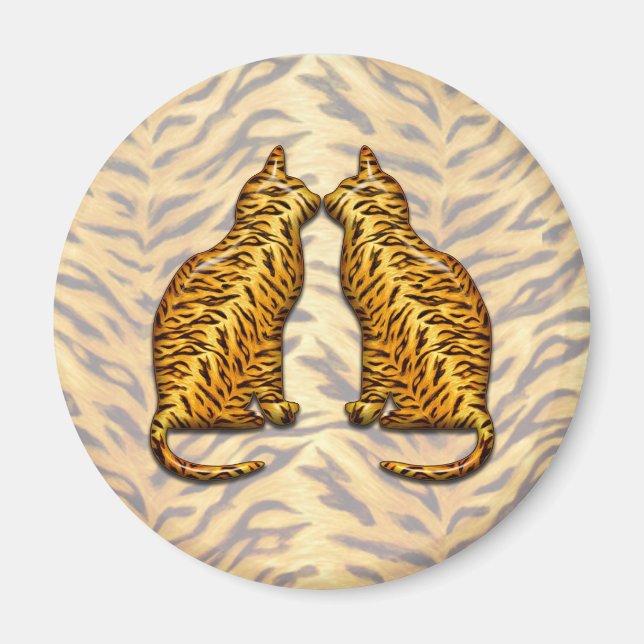 Tiger Cats Magnet (Framsidan)