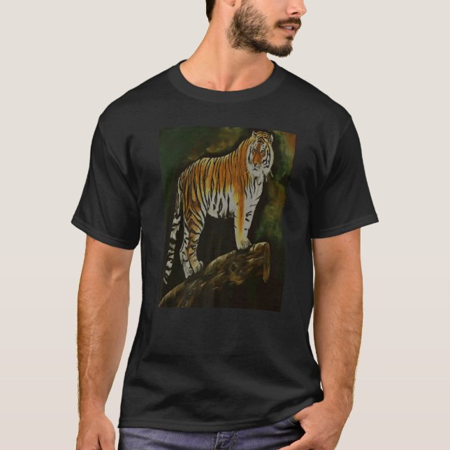 Tiger Chinese Zodiac Big Cats taiche T Shirt (Framsida)