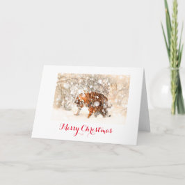 Tiger christmas-kort helgkort