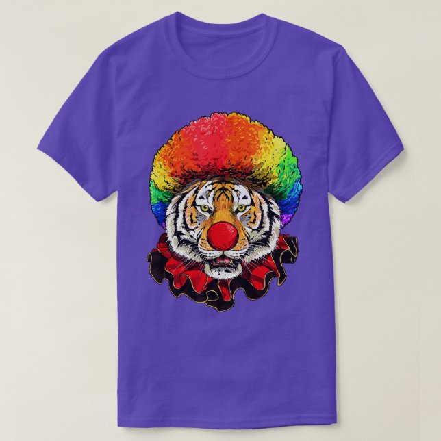 Tiger Clown Wildlife Tiger Safari Animal Circus T Shirt (Design framsida)