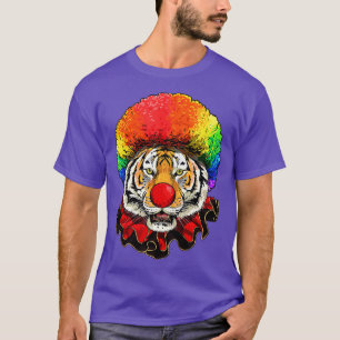 Tiger Clown Wildlife Tiger Safari Animal Circus T Shirt