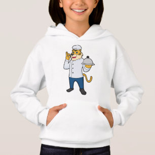 Tiger Cook Chef hat Platter T Shirt