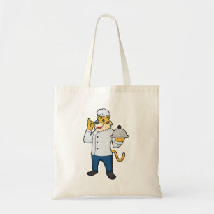 Tiger Cook Chef hat Platter Tygkasse