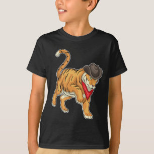 Tiger Cowboy Cowboyhatt T Shirt