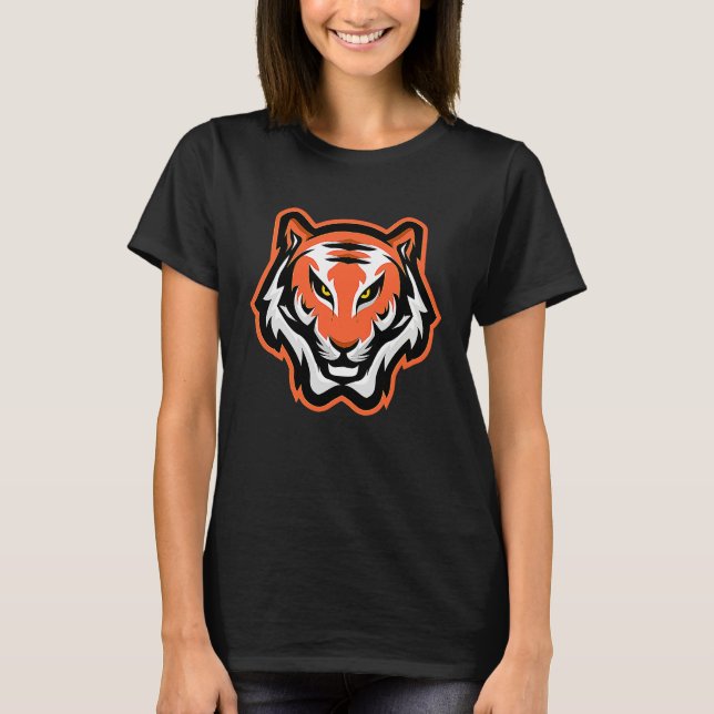 Tiger Cute Animal of Jungle Forest Tiger Graphic O T Shirt (Framsida)