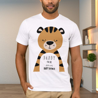 Tiger Daddy To Be Neutral Baby Shower  T Shirt