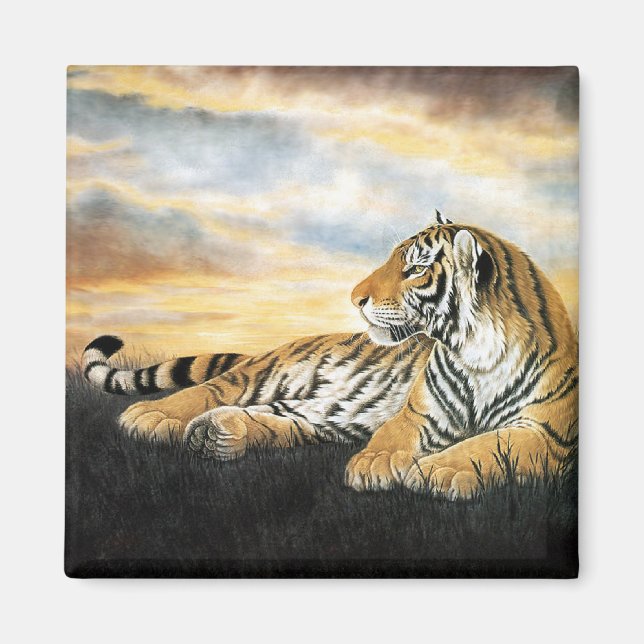 Tiger Dawn Magnet (Framsidan)
