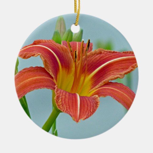 Tiger Daylily Julgransdekoration (Framsidan)