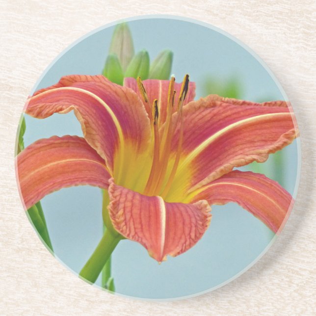 Tiger Daylily Underlägg Sandsten (Framsidan)