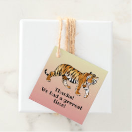 Tiger Design Gåvor Etiketter