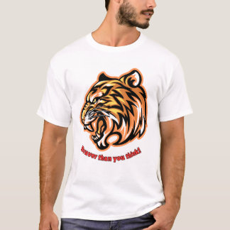Tiger design t shirt