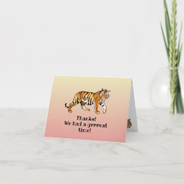 Tiger Design Tack Kort