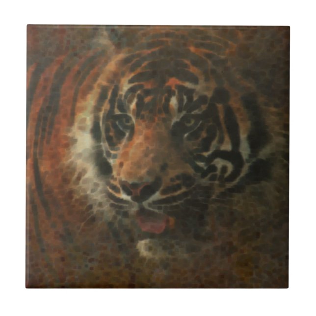 Tiger Digital Art Kakelplatta (Framsidan)