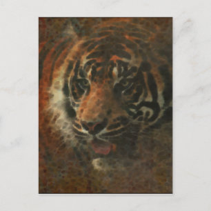 Tiger Digital Art Vykort
