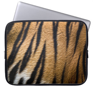 tiger djur hud päls textur natur ränder tassen laptop fodral