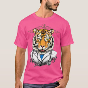 Tiger Doktor Vet Veterinarian Animal Lover T Shirt