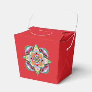 Tiger Dragon Mandala Favor Box Presentaskar