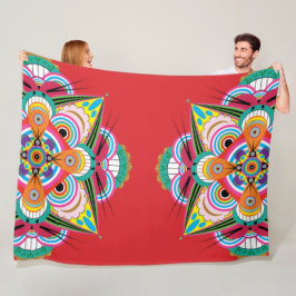 Tiger Dragon Mandala Fleece Blanket (3 storlekar)