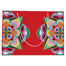 Tiger Dragon Mandala Large Gift Bag