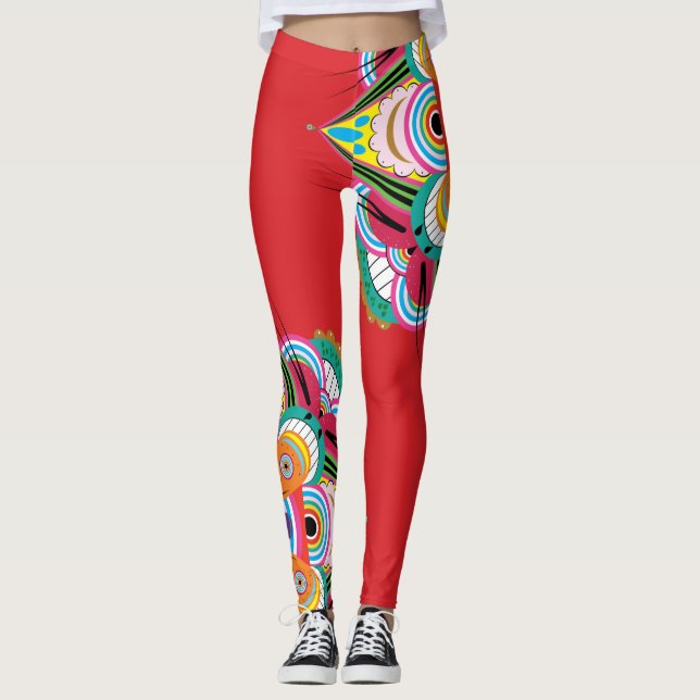 Tiger Dragon Mandala Leggings (Framsida)