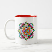 Tiger Dragon Mandala Mugg
