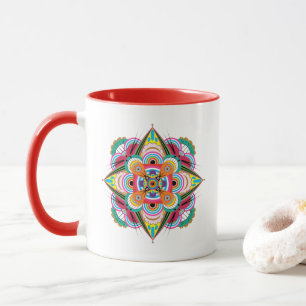 Tiger Dragon Mandala Mugg