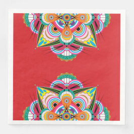 Tiger Dragon Mandala Pappra Napkins Pappersservett