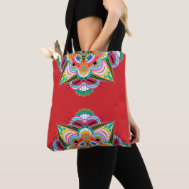 Tiger Dragon Mandala Shoulder Tote (2 storlekar) Tygkasse