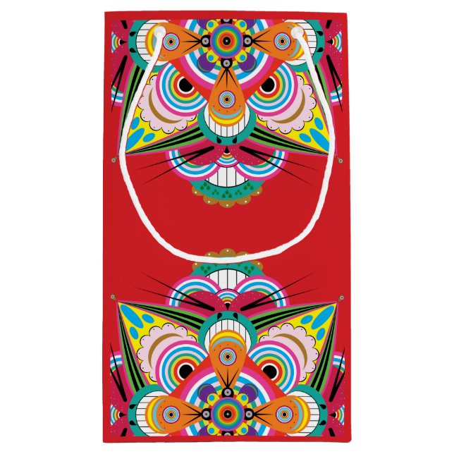 Tiger Dragon Mandala Small Gift Bag (Baksidan)