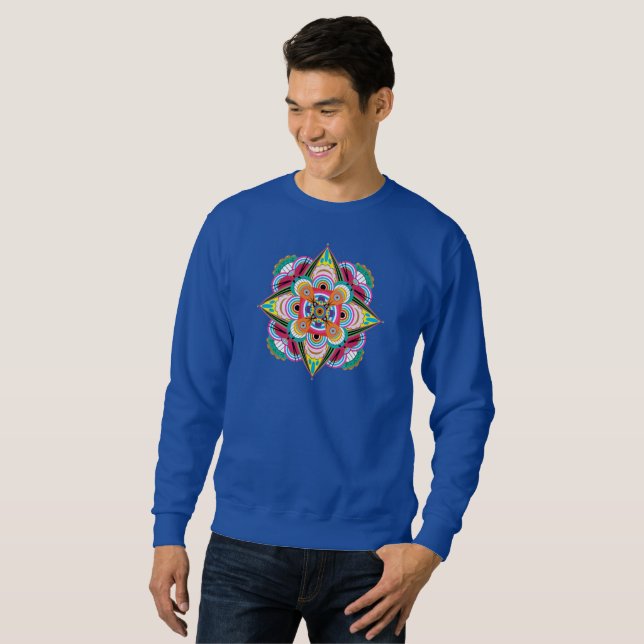 Tiger Dragon Mandala Unisex Sweatshirt (Hel framsida)