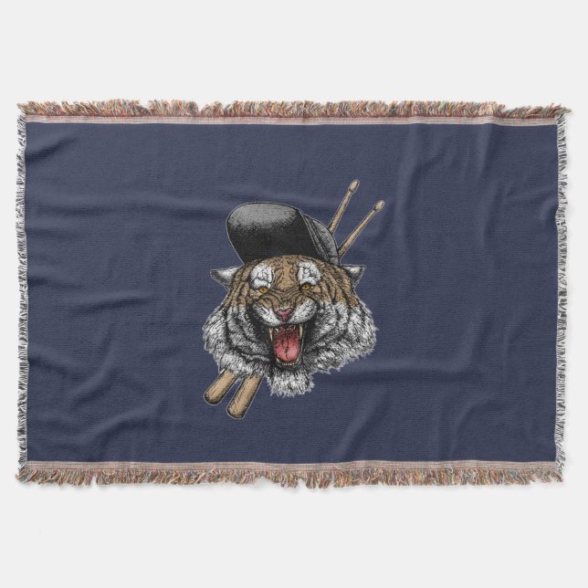 Tiger Drummer Filt (Framsidan)