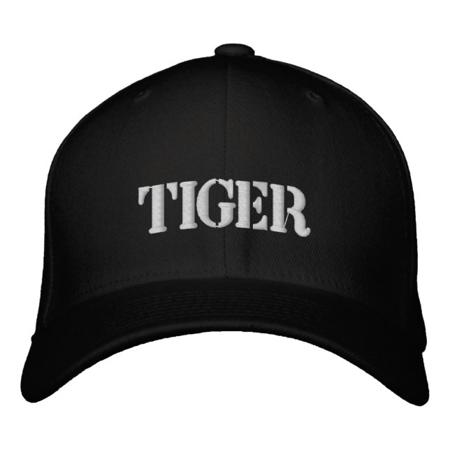 TIGER EMBROIDERED BASEBALL CAP BRODERAD KEPS (Framsida)