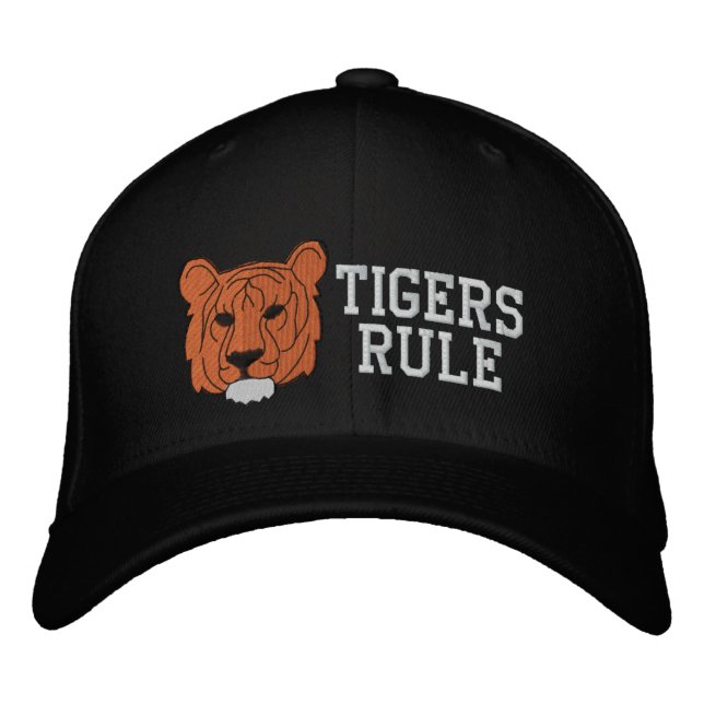 Tiger Embroized Hat Broderad Keps (Framsida)