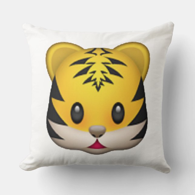 Tiger - Emoji Kudde (Framsida)