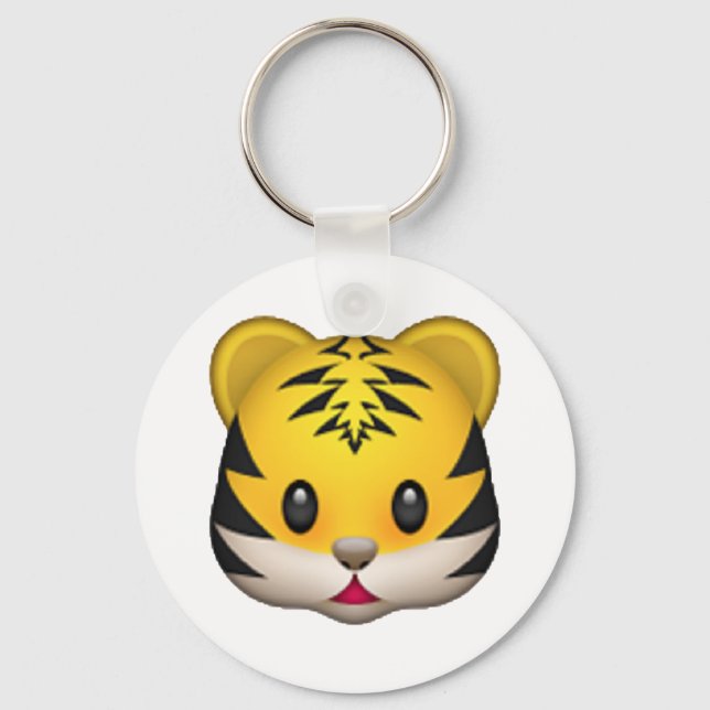 Tiger - Emoji Nyckelring (Framsida)