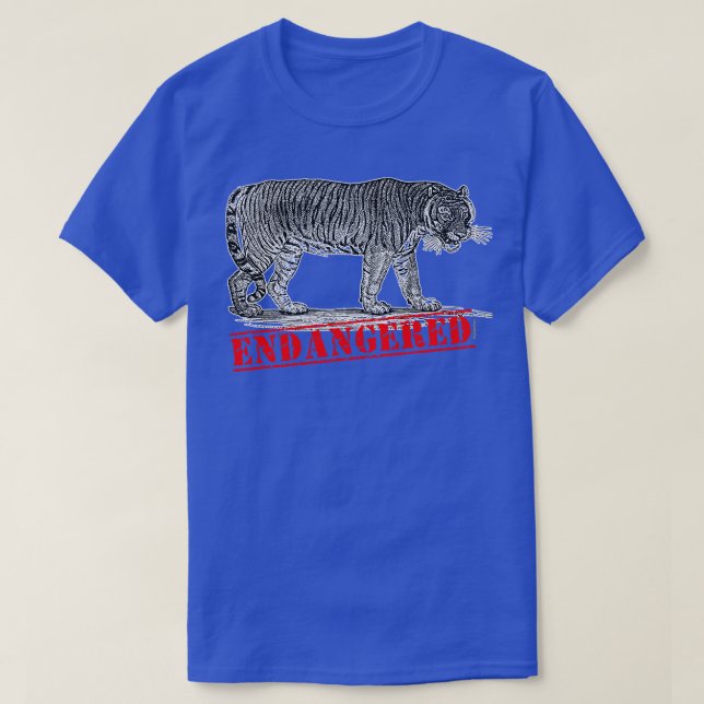 TIGER ENDANGERED T SHIRT (Design framsida)