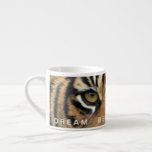 Tiger Eye Motiverande Citat Dröm Tro Uppnå Espressomugg