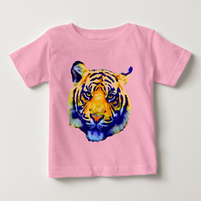 Tiger Eyes Popkonst Tee Shirt (Framsida)