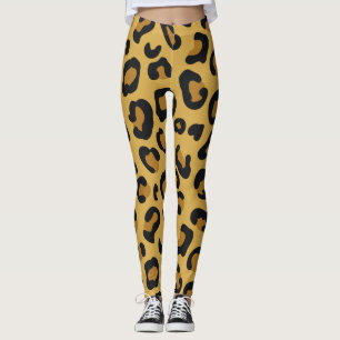 Tiger Färg Mönster Animal Lover Leggings