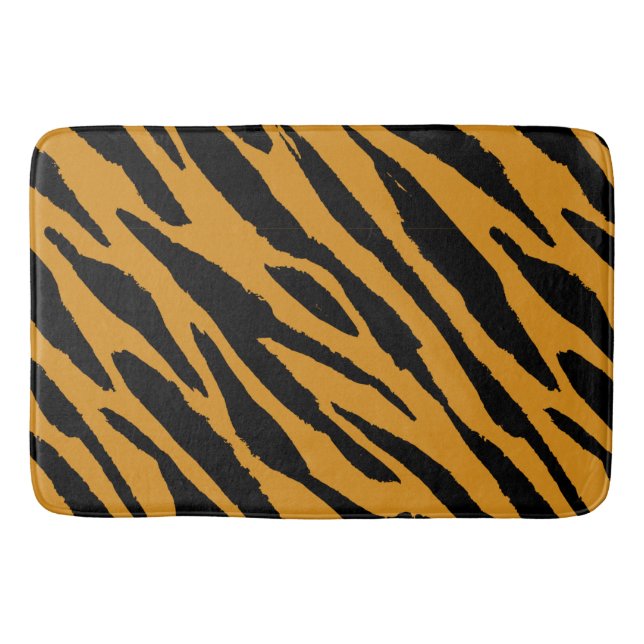 Tiger Färg Mönster Animals Älskare Badrumsmatta (Framsidan)