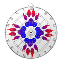 Tiger Feed Print Cage Dartboard i Metall