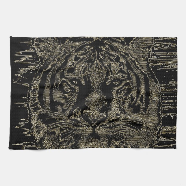 Tiger Fine Art 6 - Köksduk Kökshandduk (Horisontell)