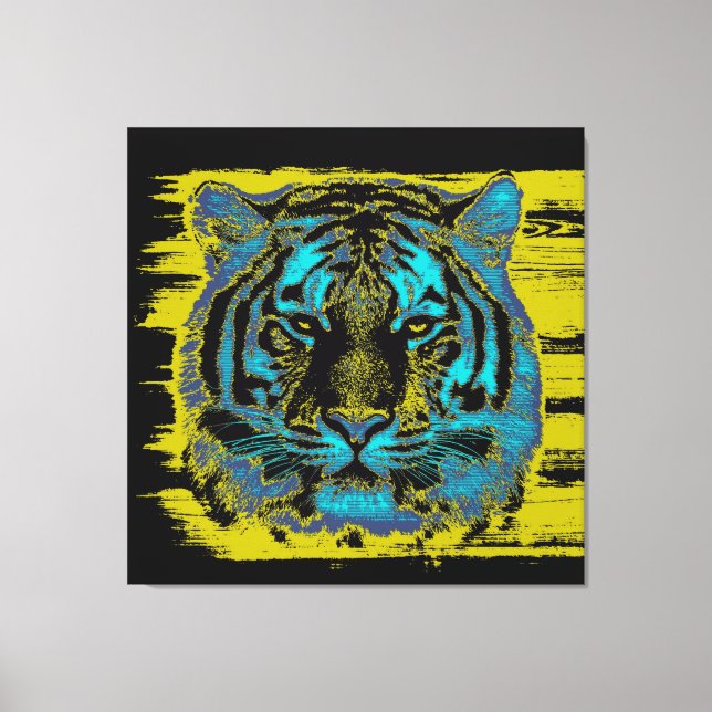 Tiger Fine Art Wrapped Canvas (Framsida)