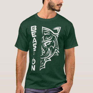 Tiger Fitness Beast om gym Motivation Fitness Sayi T Shirt