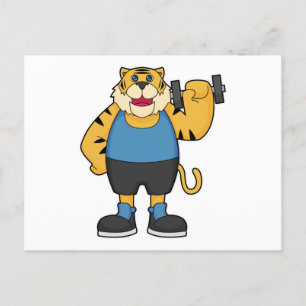 Tiger Fitness Hantel Vykort