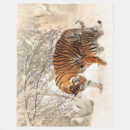 Tiger Fleece Blanket