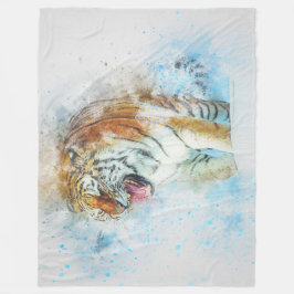 Tiger Fleece Blanket
